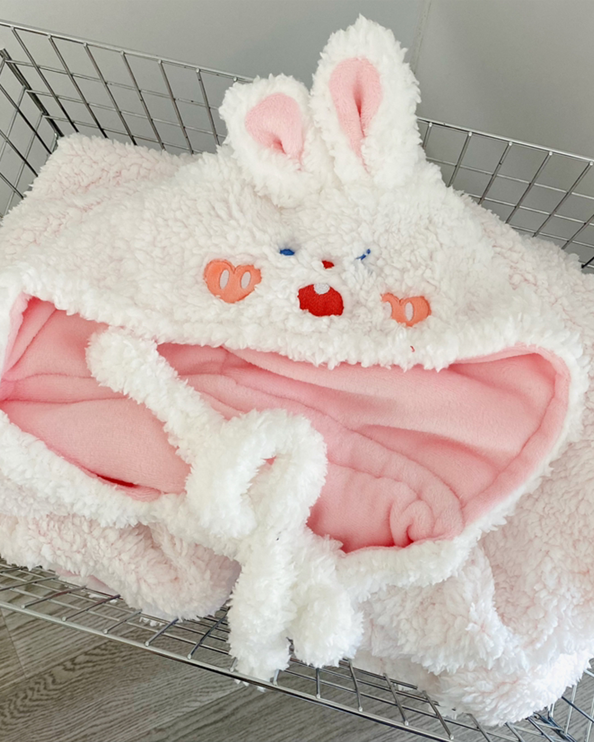 Getahug Cute Hooded Thick Warm Plush Sleepwear 