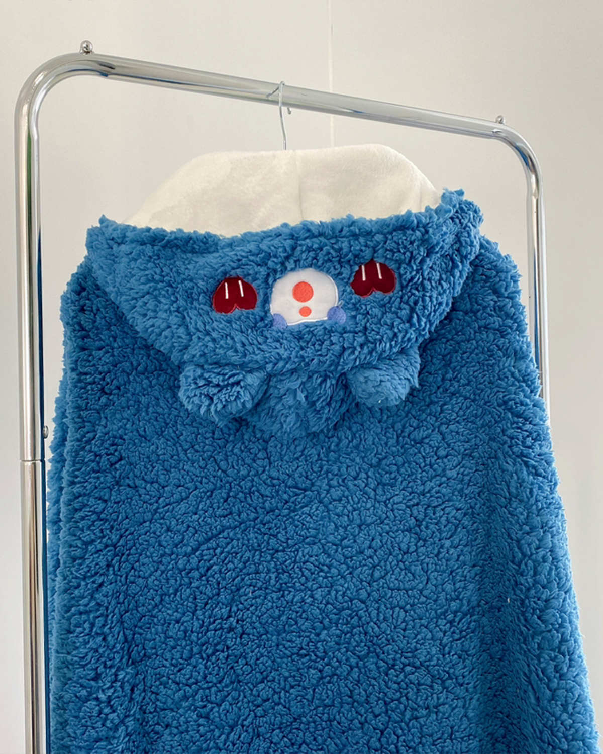 Getahug Cute Hooded Thick Warm Plush Sleepwear 