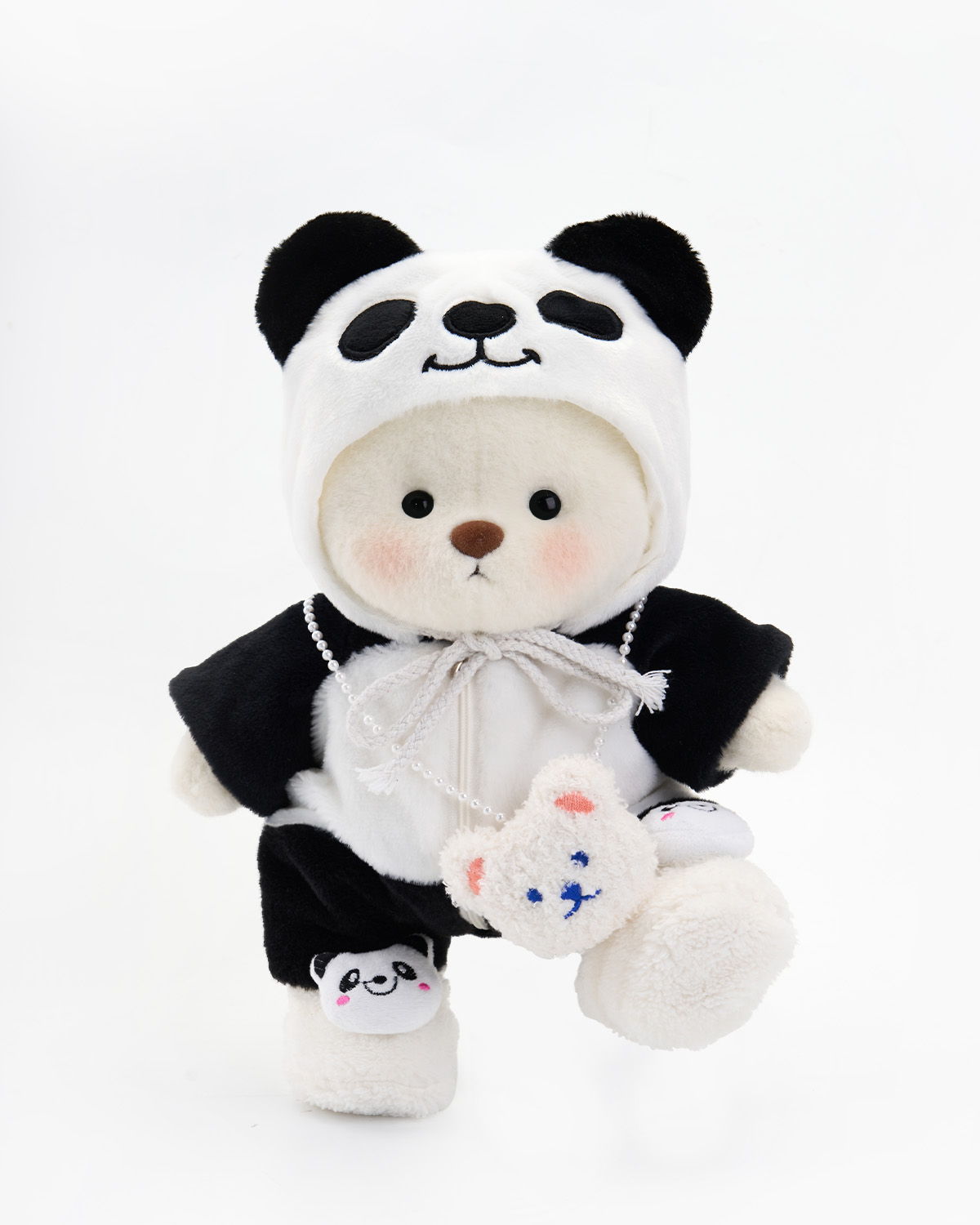 Getahug Cute Panda White Teddy Bear | Handmade Stuffed Animal Gift