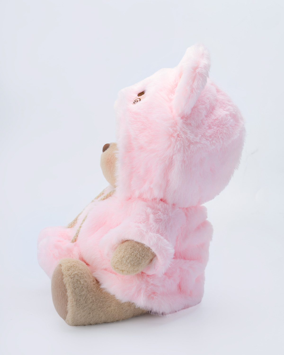 Getahug Fluffy Pink Bunny Bear | Handmade Jointed Teddy Bear Gift