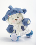 Fluffy Blue Shark White Bear