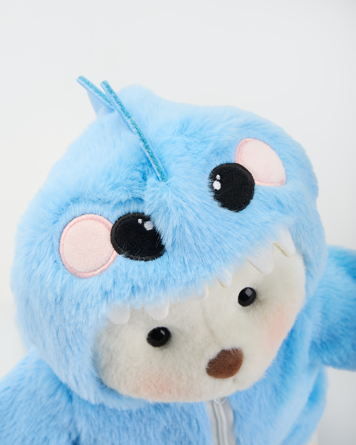 Getahug Furry Blue Dino Bear | Handmade Jointed Teddy Bear Gift