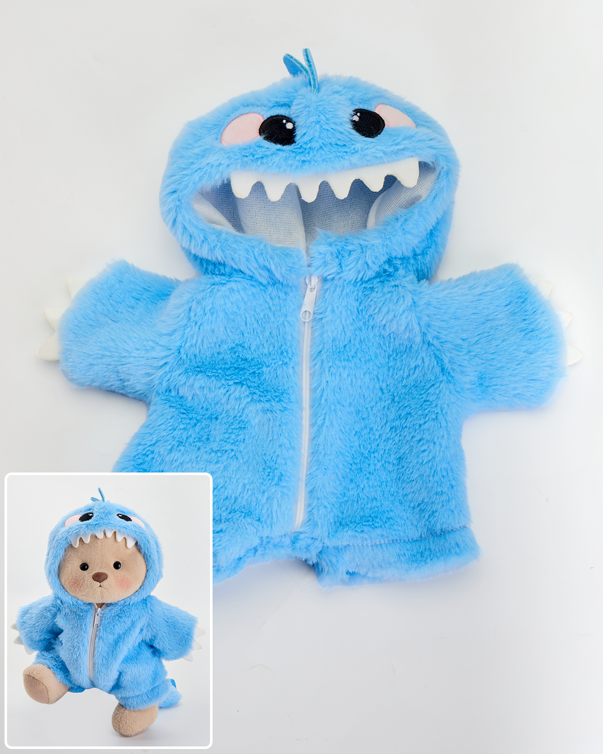 Blue Dinosaur Onesie(Outfit Only) | Teddy Bear Clothes