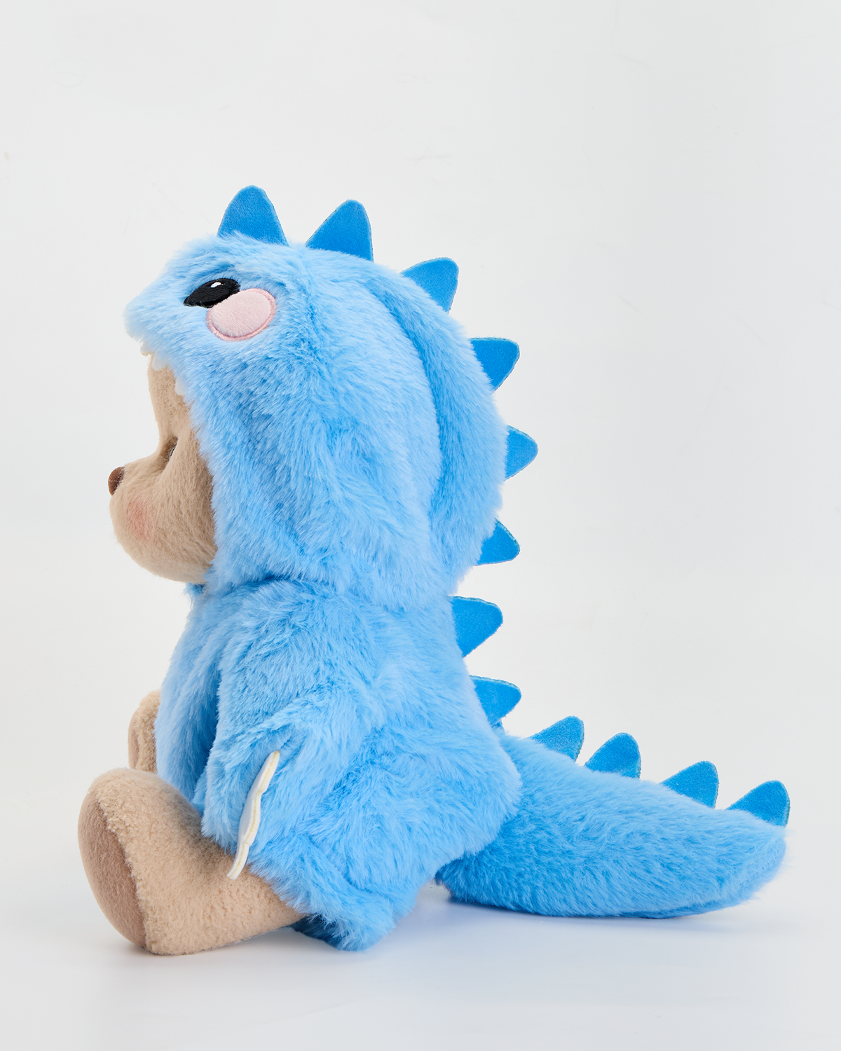 Getahug Furry Blue Dino Bear | Handmade Jointed Teddy Bear Gift