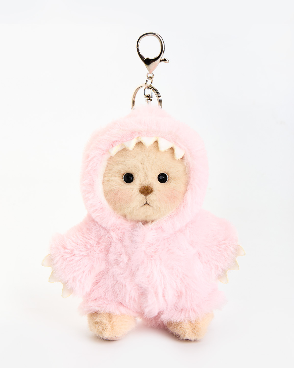 Getahug Furry Dino Brown Mini Bear Pendant Keychain Gift (Pre-sale)
