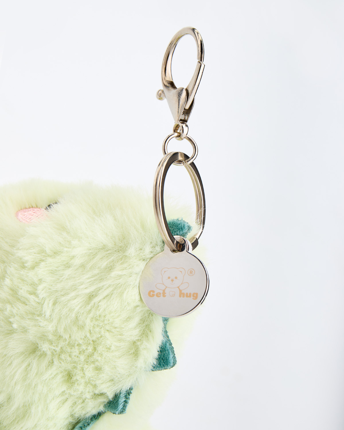 Getahug Furry Dino Brown Mini Bear Pendant Keychain Gift (Pre-sale)