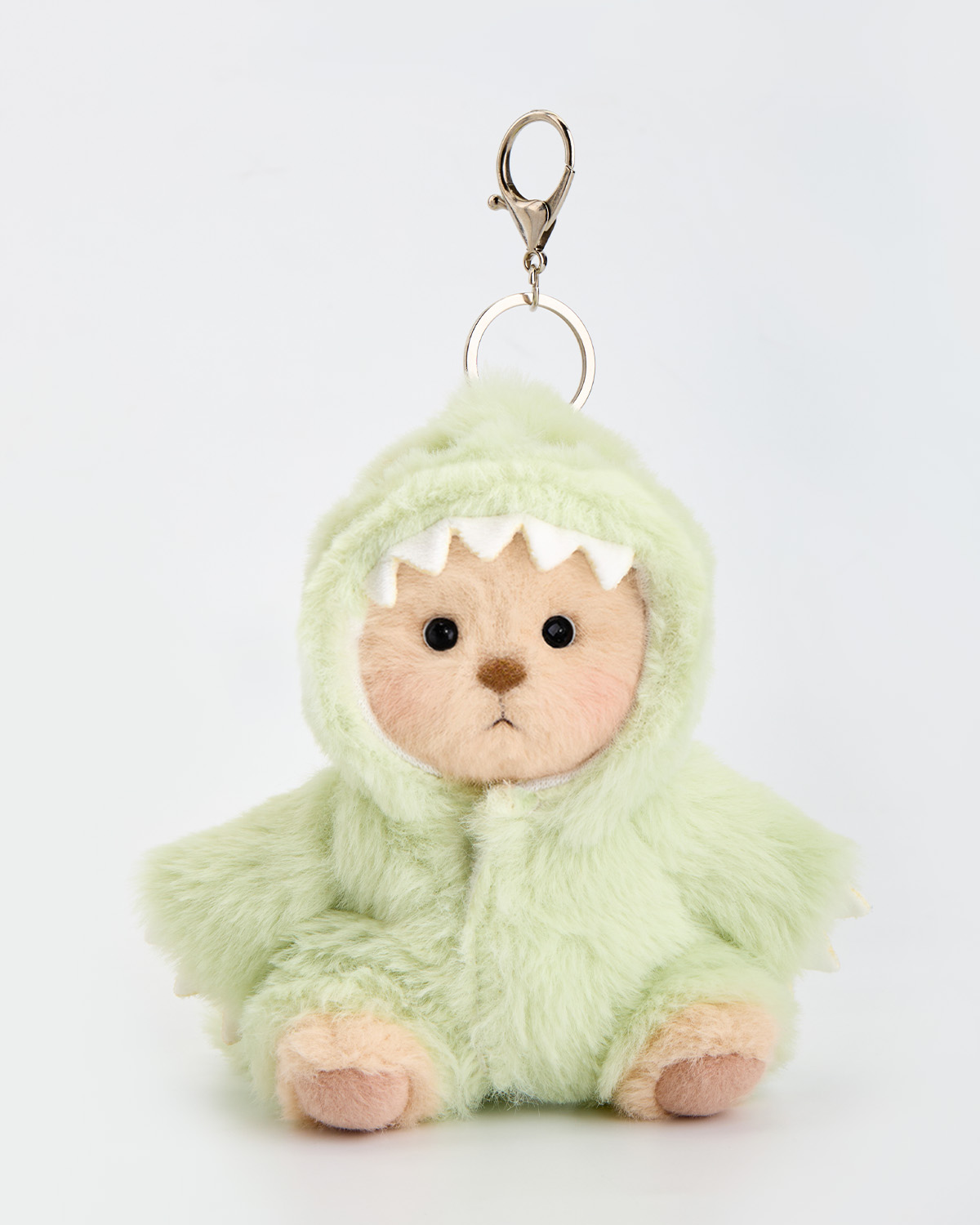 Getahug Furry Dino Brown Mini Bear Pendant Keychain Gift (Pre-sale)