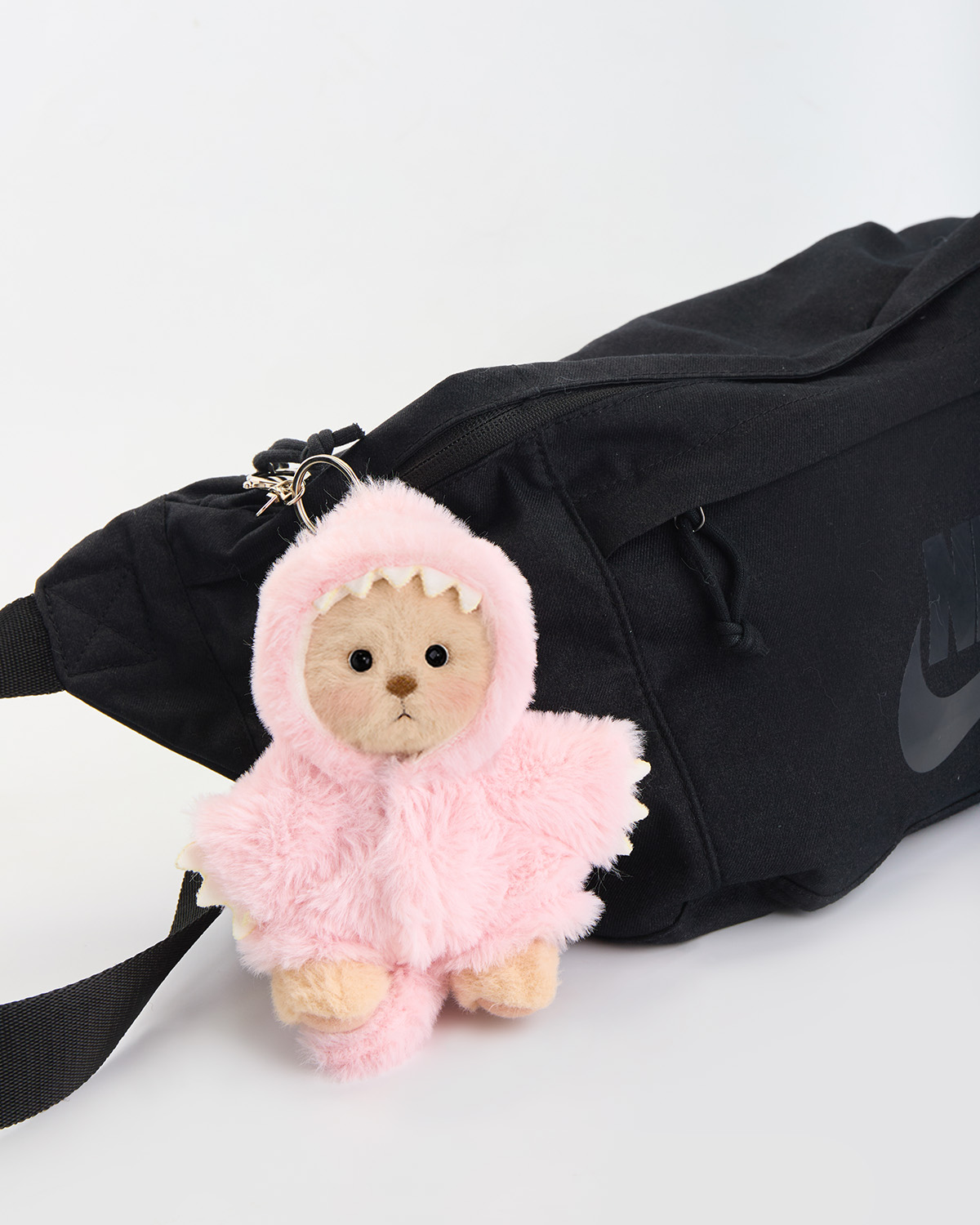 Getahug Furry Dino Brown Mini Bear Pendant Keychain Gift (Pre-sale)