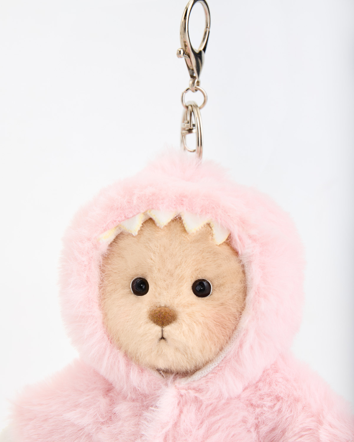 Getahug Furry Dino Brown Mini Bear Pendant Keychain Gift (Pre-sale)