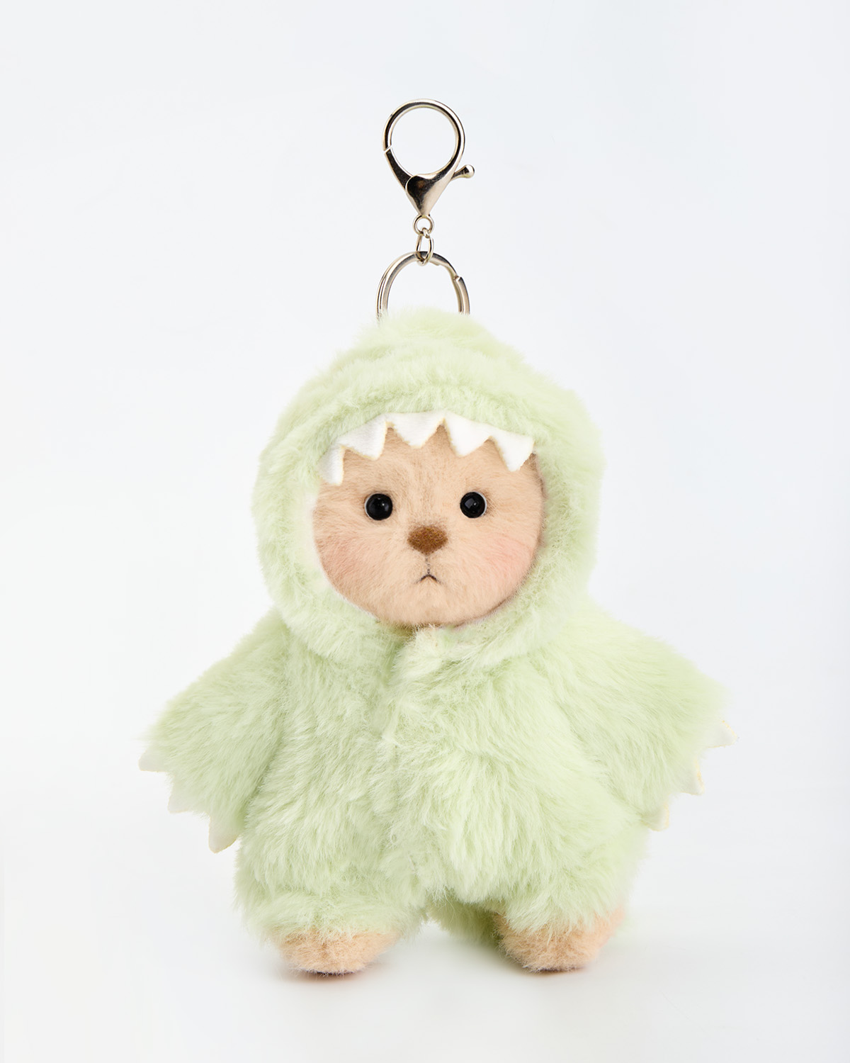 Getahug Furry Dino Brown Mini Bear Pendant Keychain Gift (Pre-sale)