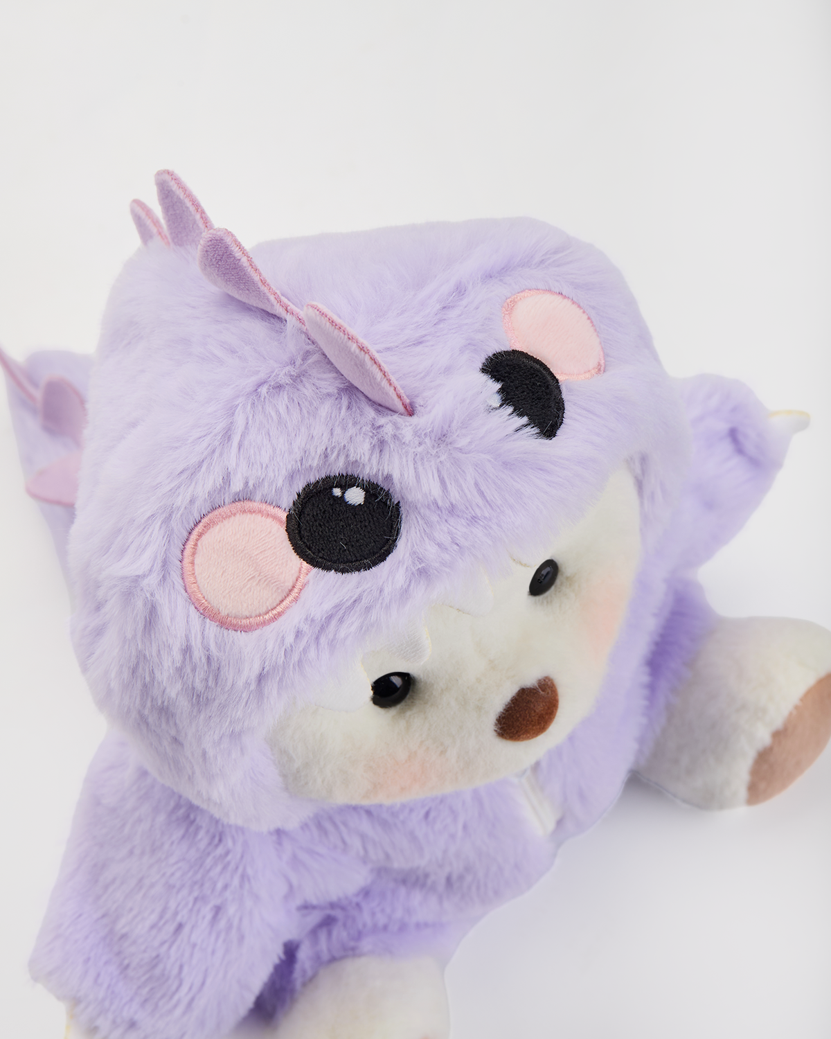 Getahug Furry Purple Dino Bear | Handmade Jointed Teddy Bear Gift
