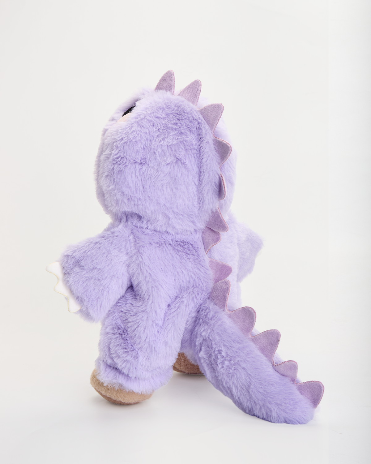 Getahug Furry Purple Dino Bear | Handmade Jointed Teddy Bear Gift