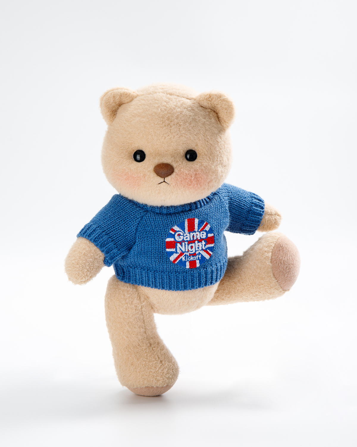 Getahug Soccer Game Night Teddy Bear | Handmade Jointed Stuffed Animal Gift for Football Fans