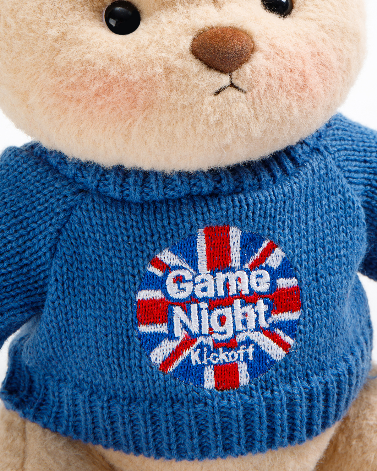 Getahug Soccer Game Night Teddy Bear | Handmade Jointed Stuffed Animal Gift for Football Fans