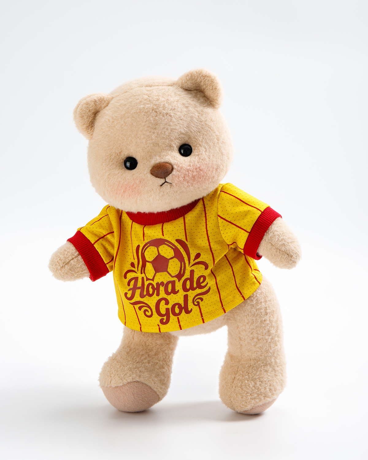 Getahug Soccer Goal Time Teddy Bear | Handmade Jointed Stuffed Animal Gift for Football Fans