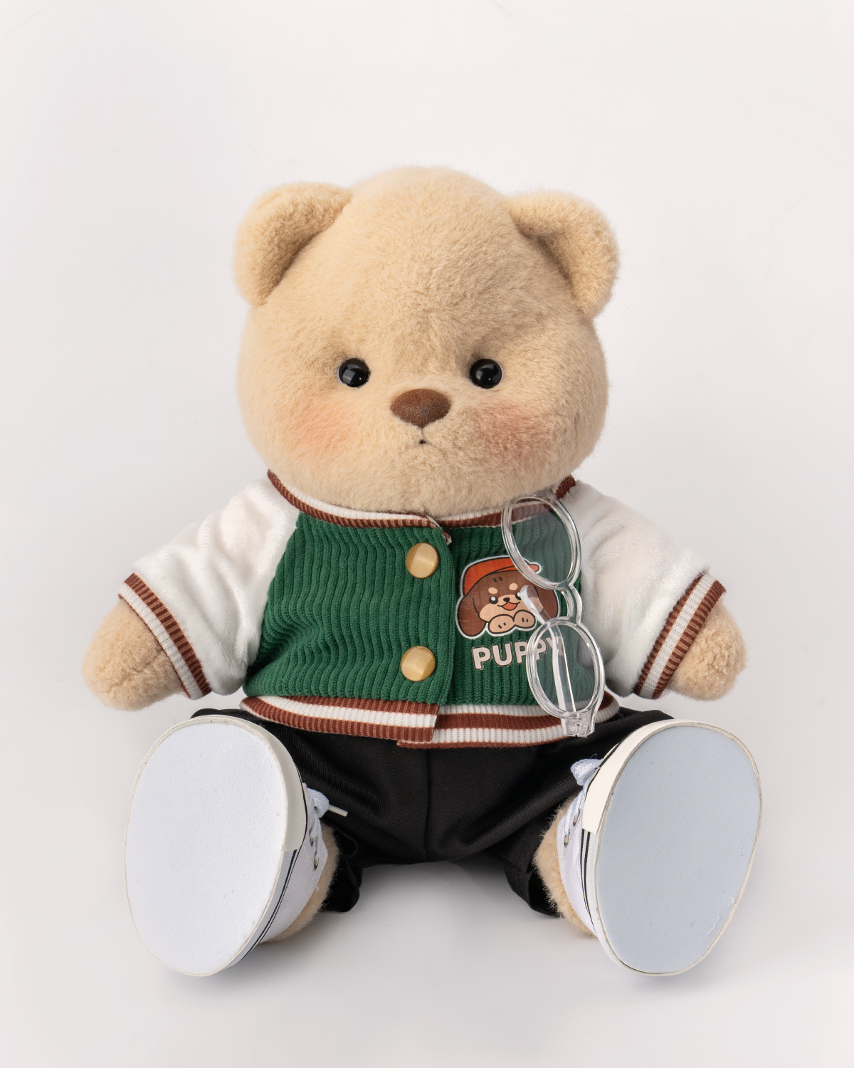 Getahug Green Jacket Bear | Handmade Jointed Teddy Bear Gift