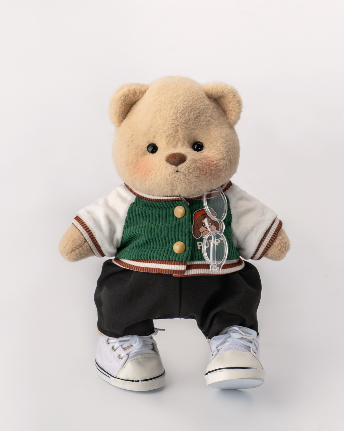 Getahug Green Jacket Bear | Handmade Jointed Teddy Bear Gift