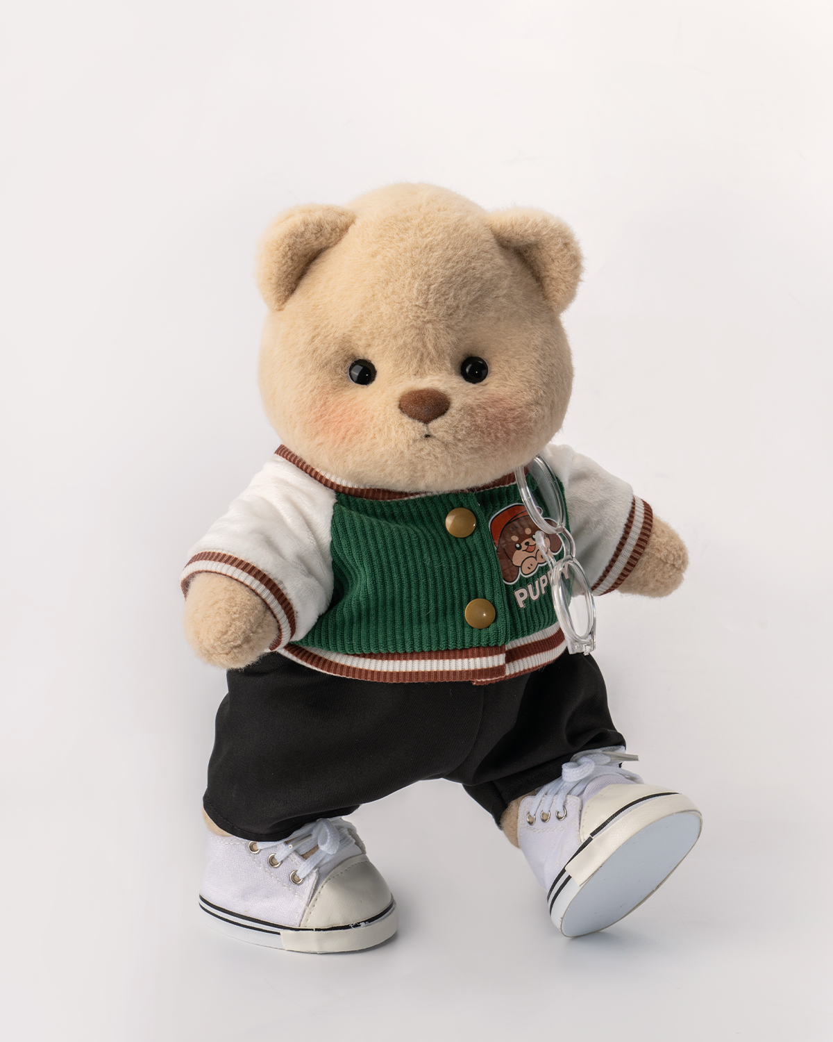 Getahug Green Jacket Bear | Handmade Jointed Teddy Bear Gift