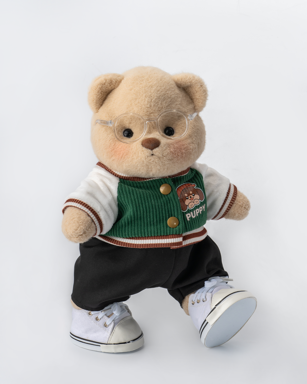 Getahug Green Jacket Bear | Handmade Jointed Teddy Bear Gift