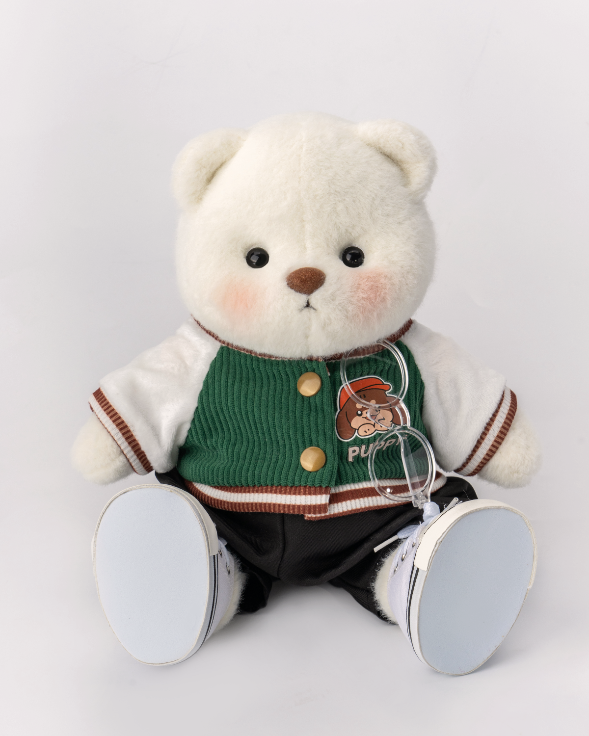 Getahug Green Jacket Bear | Handmade Jointed Teddy Bear Gift