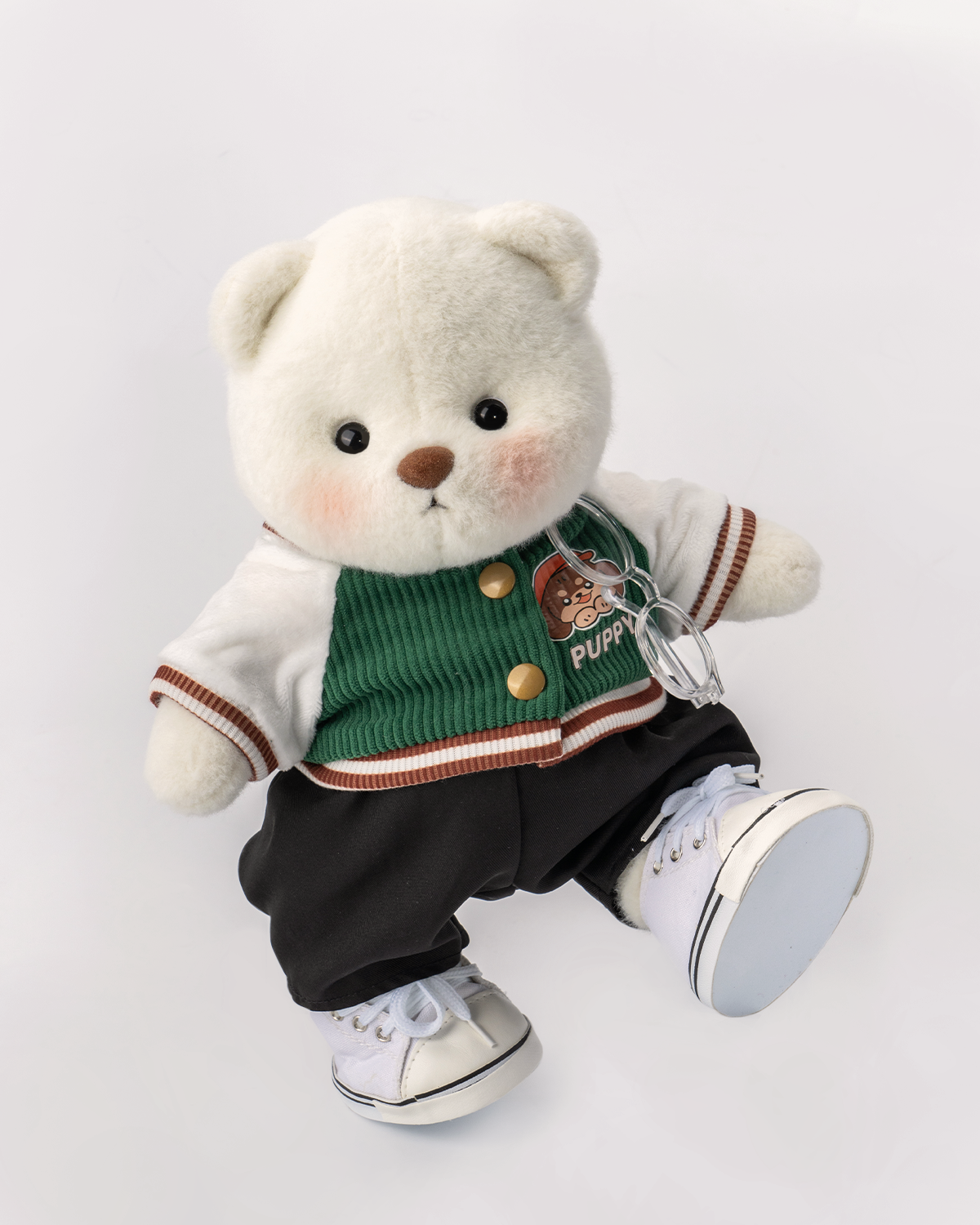 Getahug Green Jacket Bear | Handmade Jointed Teddy Bear Gift
