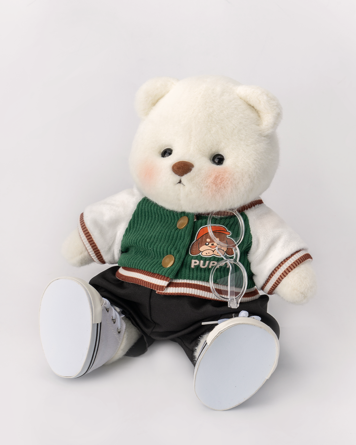 Getahug Green Jacket Bear | Handmade Jointed Teddy Bear Gift