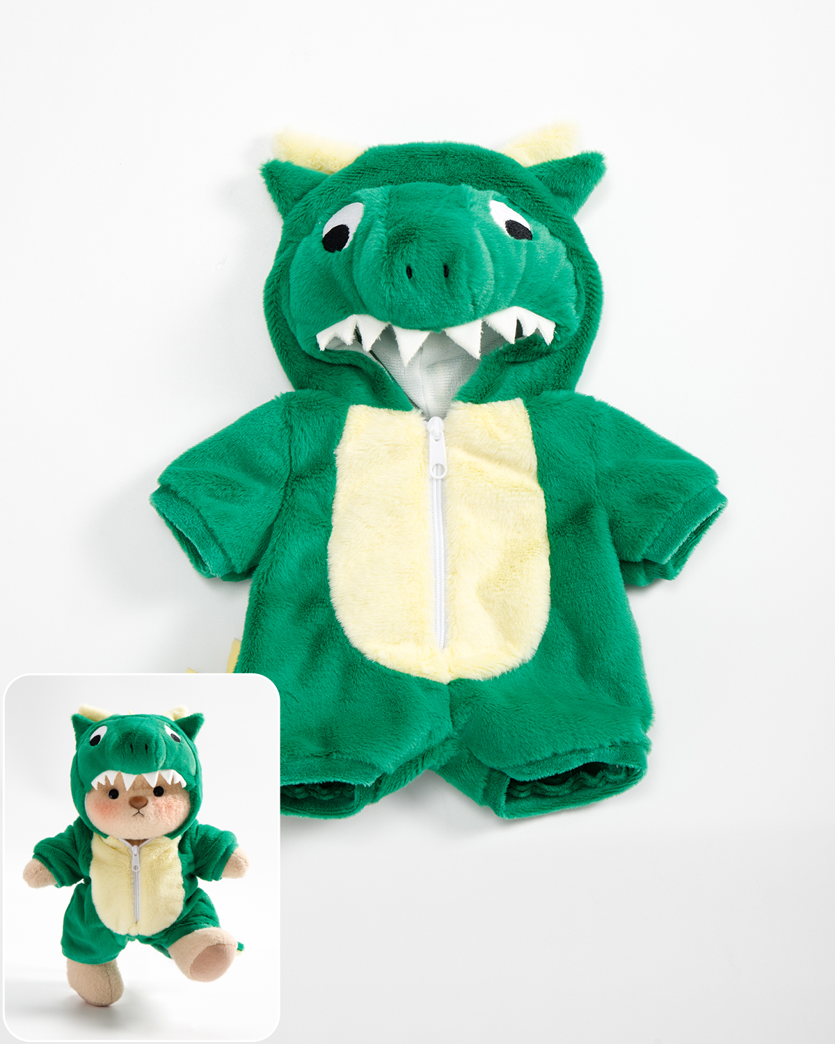 Getahug Green T-Rex Bear | Handmade Jointed Teddy Bear Stuffed Animal Gift