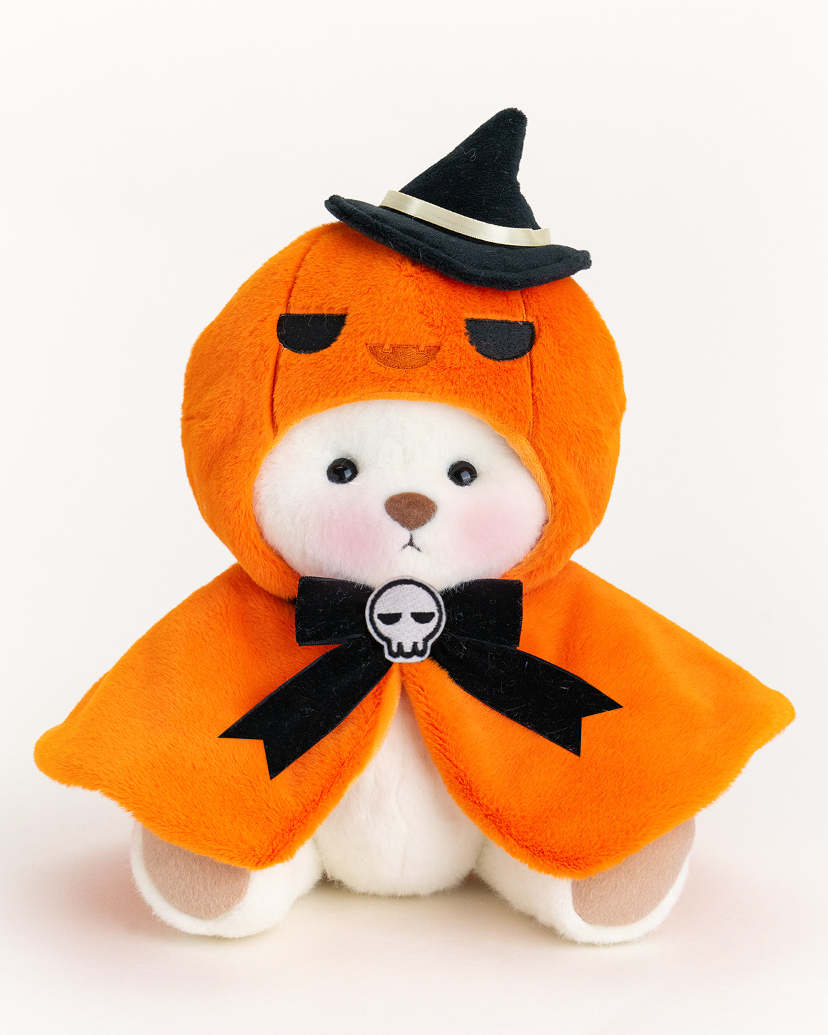 1992 Plush Creations discount Inc Halloween Plush Pumpkin Witch Teddy Bear Plush 13