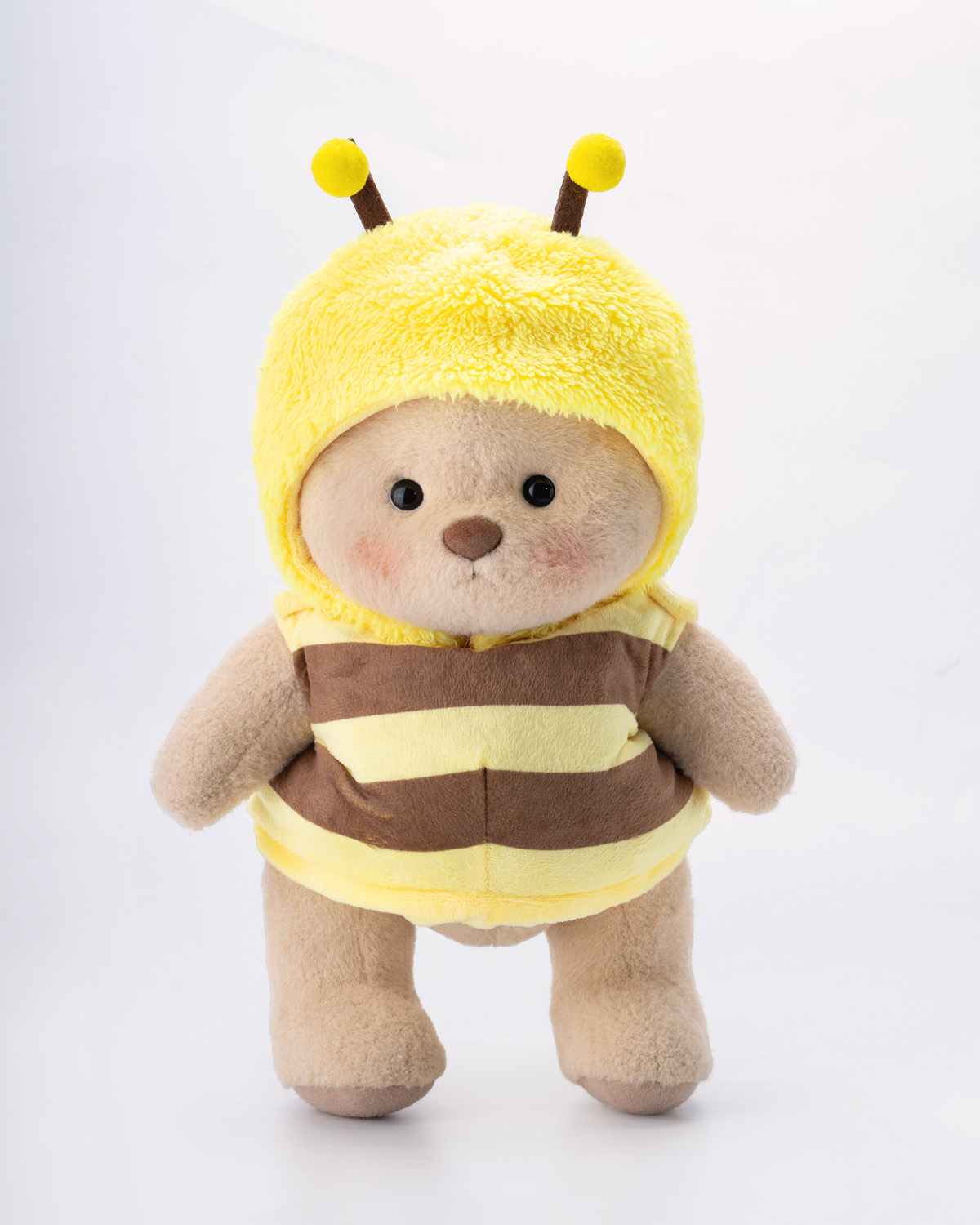 Getahug Little Honey Bee White Teddy Bear | Handmade Stuffed Animal Gift