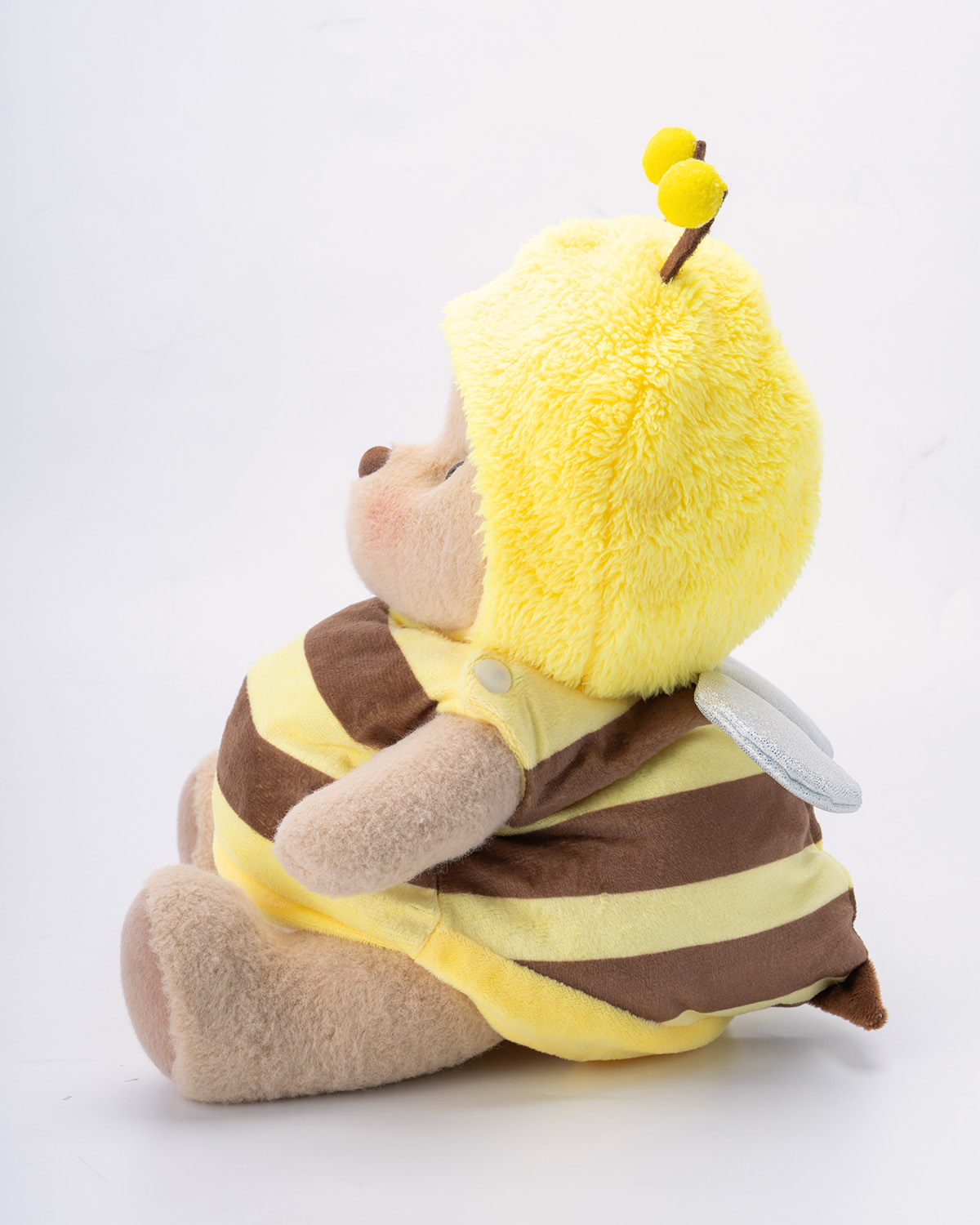 Getahug Little Honey Bee White Teddy Bear | Handmade Stuffed Animal Gift