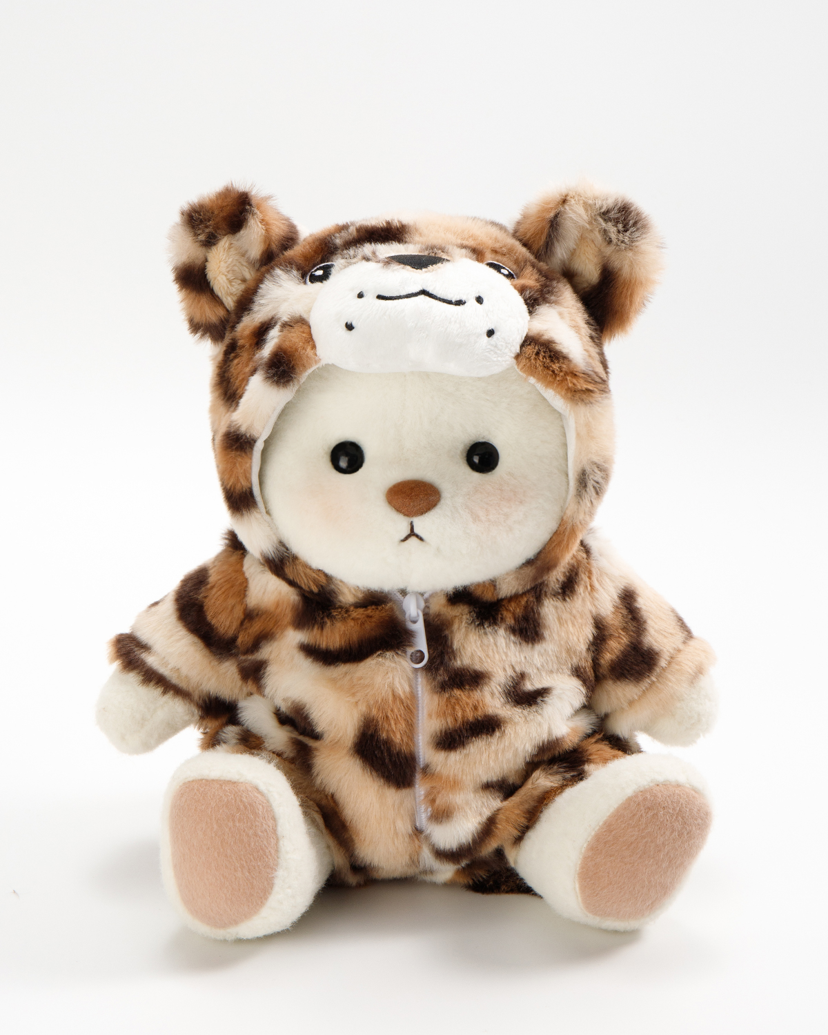 Getahug🐆Jaguar White Bear | Handmade Jointed Teddy Bear Stuffed Anima