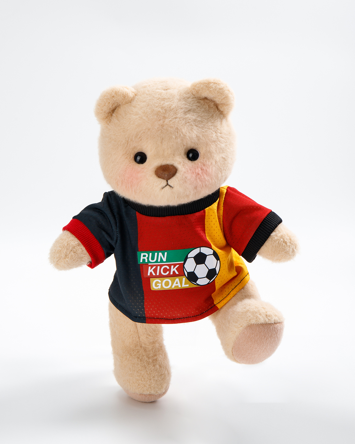 Getahug Soccer Keep Going Teddy Bear | Handmade Jointed Stuffed Animal Gift for Football Fans
