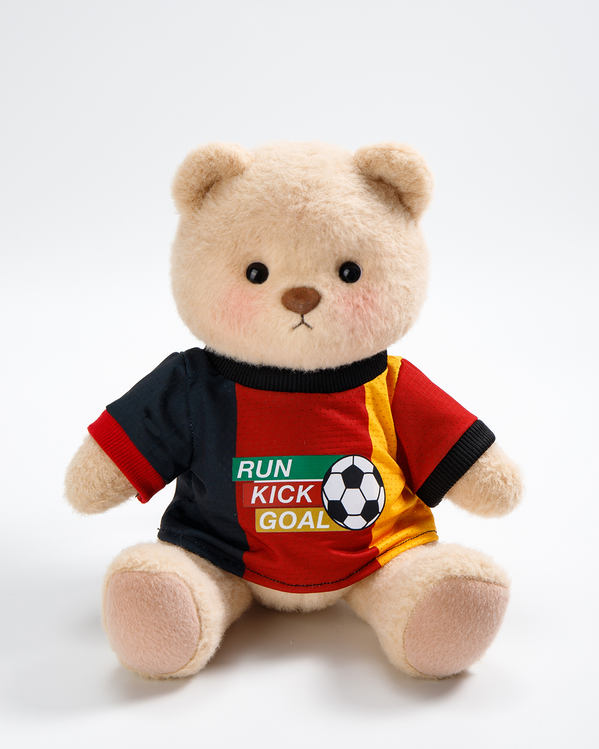 Getahug Soccer Keep Going Teddy Bear | Handmade Jointed Stuffed Animal Gift for Football Fans