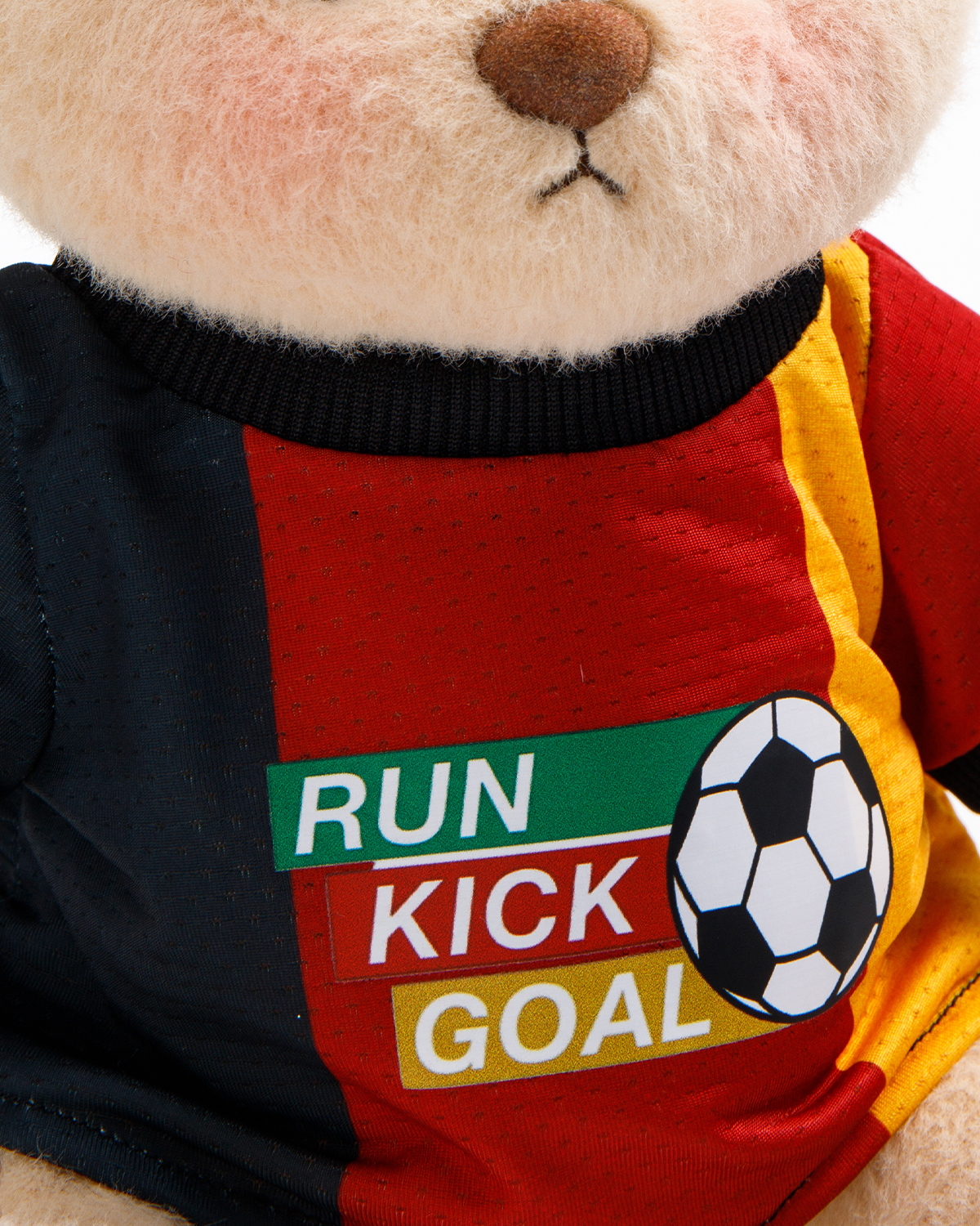 Getahug Soccer Keep Going Teddy Bear | Handmade Jointed Stuffed Animal Gift for Football Fans