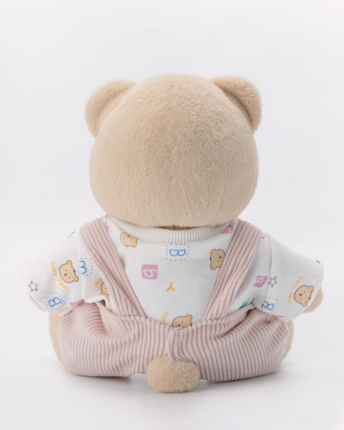 Getahug Letter Top Pink Overalls Bear | Handmade Jointed Teddy Bear Gift