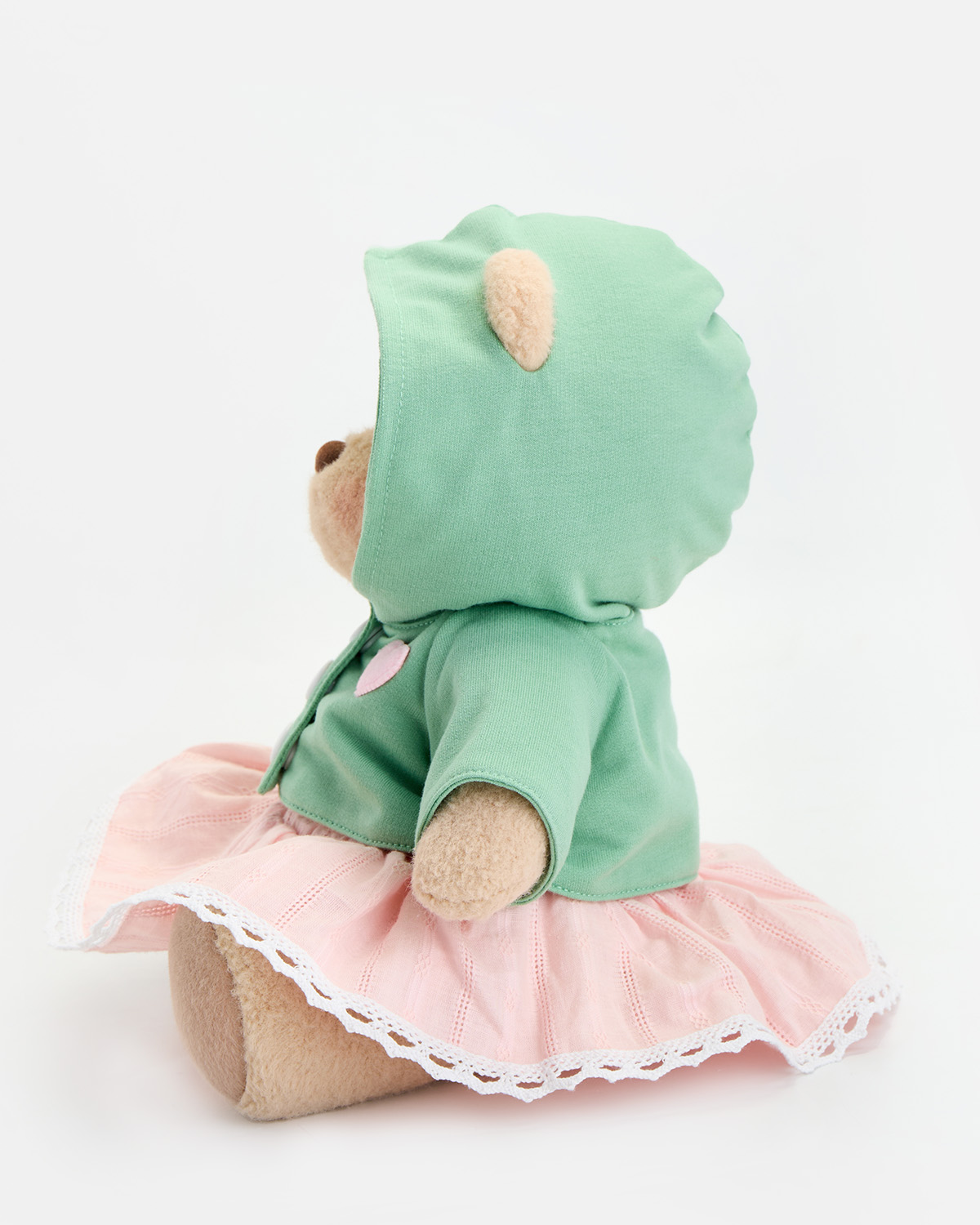 Getahug Love Green Hoodie Bear | Handmade Jointed Teddy Bear Gift
