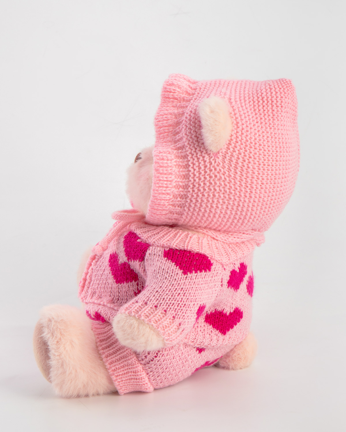 Getahug Love Heart Sweater Pink Bear | Handmade Jointed Teddy Bear Gift