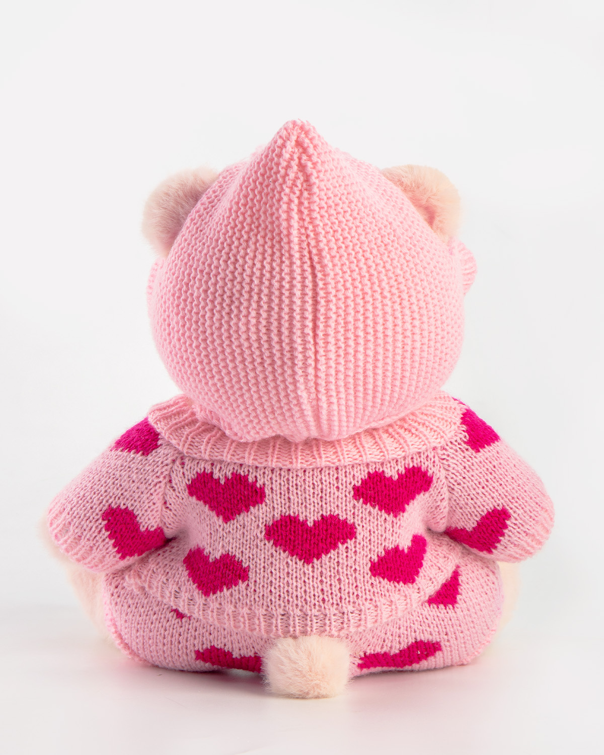 Getahug Love Heart Sweater Pink Bear | Handmade Jointed Teddy Bear Gift