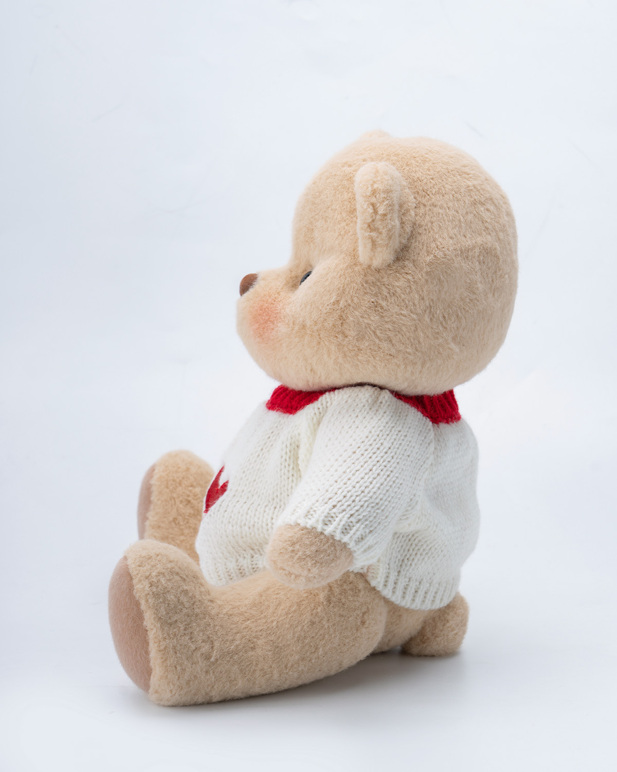Getahug Love Heart White Sweater Bear | Handmade Jointed Teddy Bear Gift