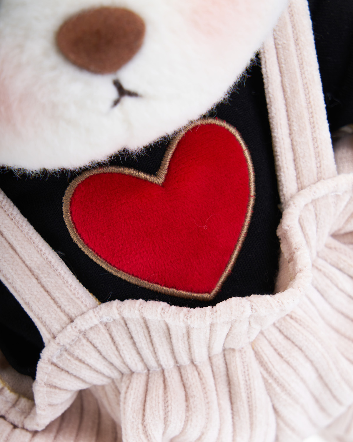 Getahug Love Khaki Overalls Bear | Handmade Jointed Teddy Bear Gift