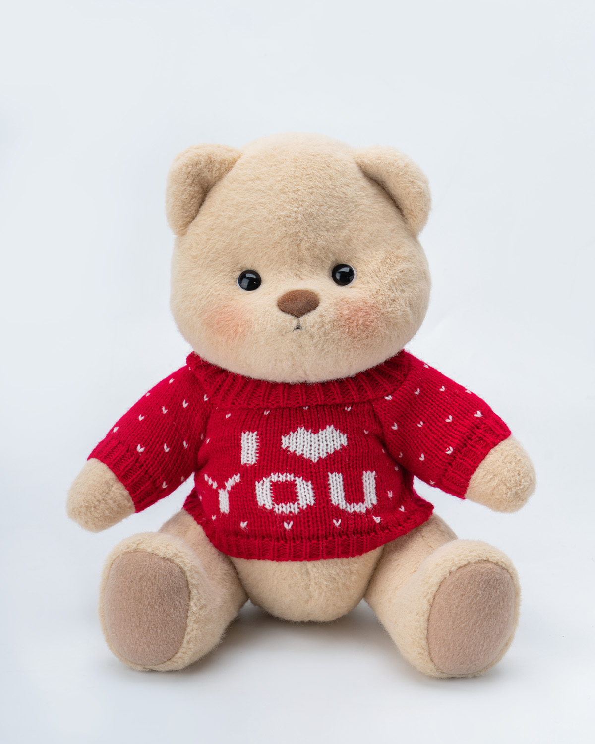 Getahug Love Red Sweater Bear | Handmade Jointed Teddy Bear Gift