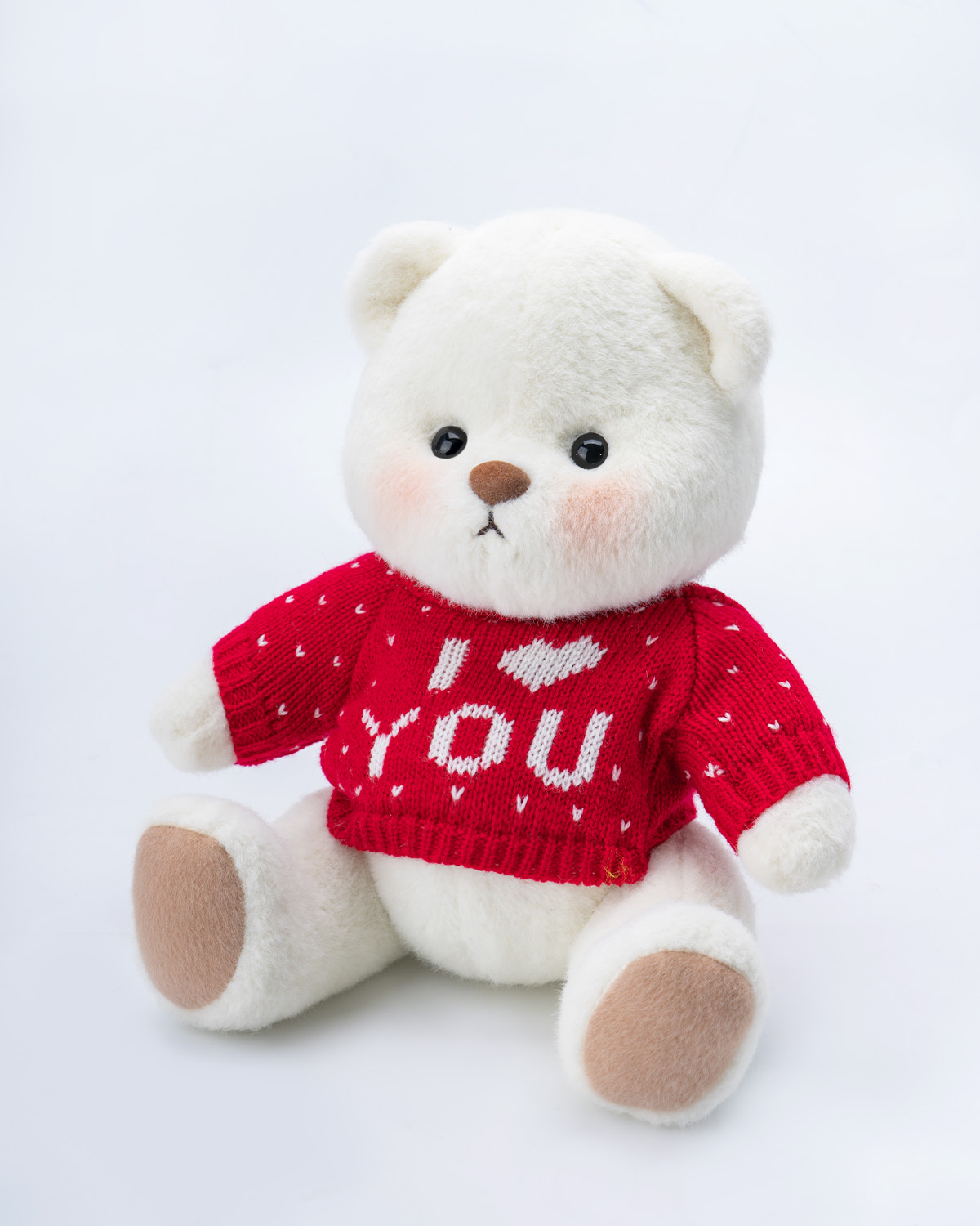 Getahug Love Red Sweater Bear | Handmade Jointed Teddy Bear Gift