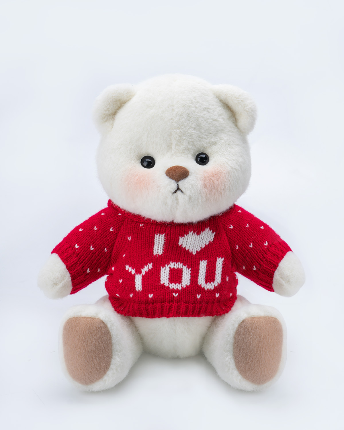 Getahug Love Red Sweater Bear | Handmade Jointed Teddy Bear Gift