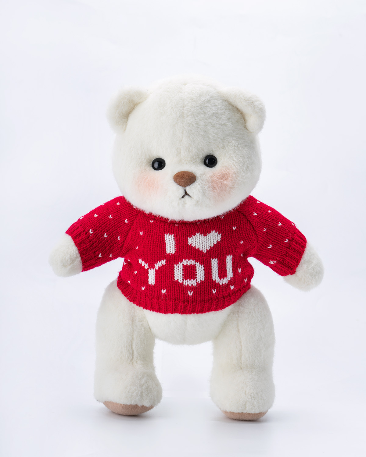 Getahug Love Red Sweater Bear | Handmade Jointed Teddy Bear Gift