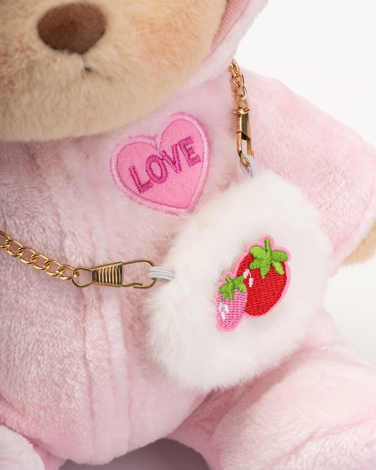 Love Strawberry Bear | Handmade Jointed Teddy Bear Gift-Getahug