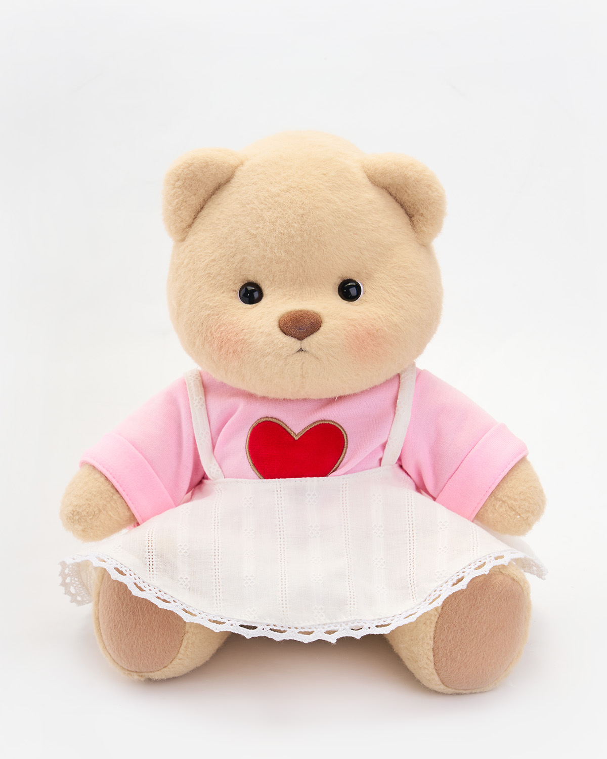 Getahug Love White Skirt Bear | Handmade Jointed Teddy Bear Gift