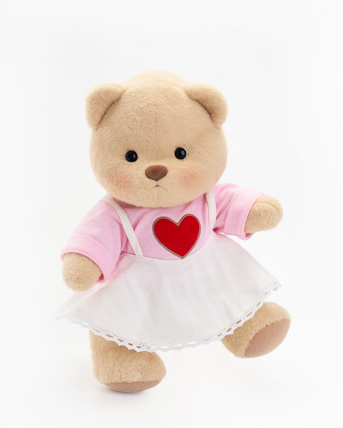 Getahug Love White Skirt Bear | Handmade Jointed Teddy Bear Gift