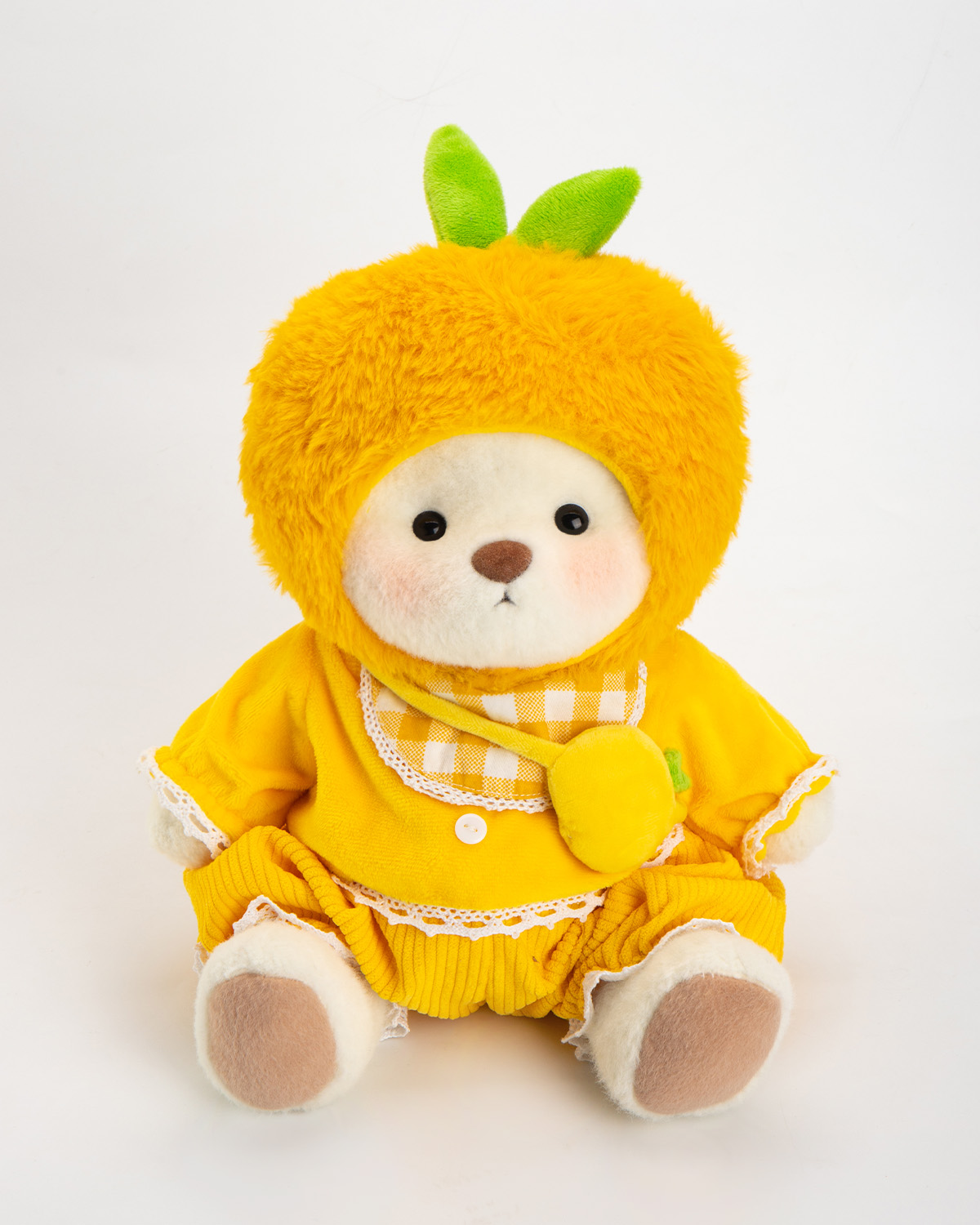 Getahug🍊Orange White Teddy Bear | Handmade Stuffed Animal Gift