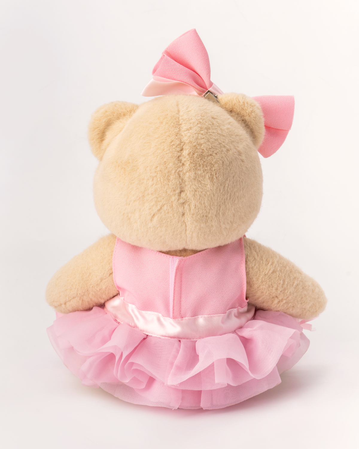 Getahug Pink Ballet Dress White Teddy Bear | Handmade Stuffed Animal Gift
