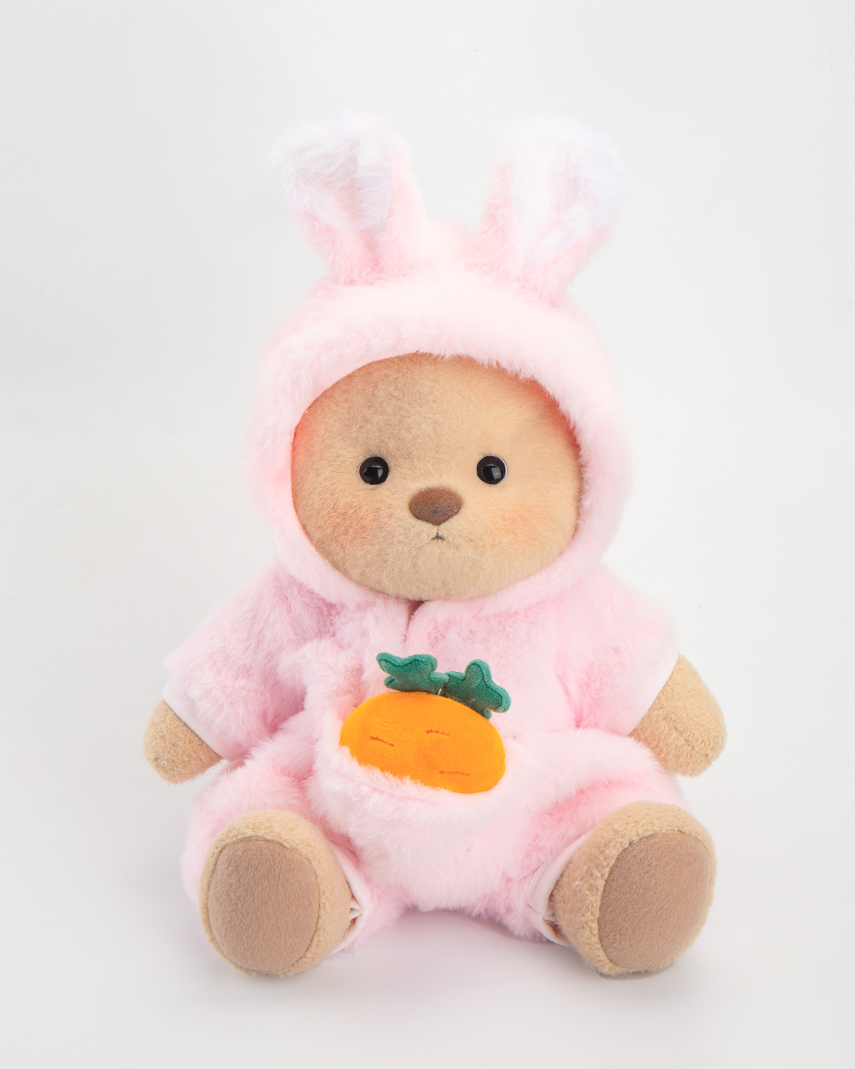 Getahug Pink Bunny Carrot Bear | Easter Handmade Jointed Teddy Bear Gift